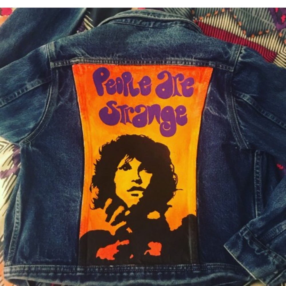 Jim Morrison Doors Vintage Denim Jacket - Picture 3 of 8